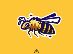 Bee mascot logo
