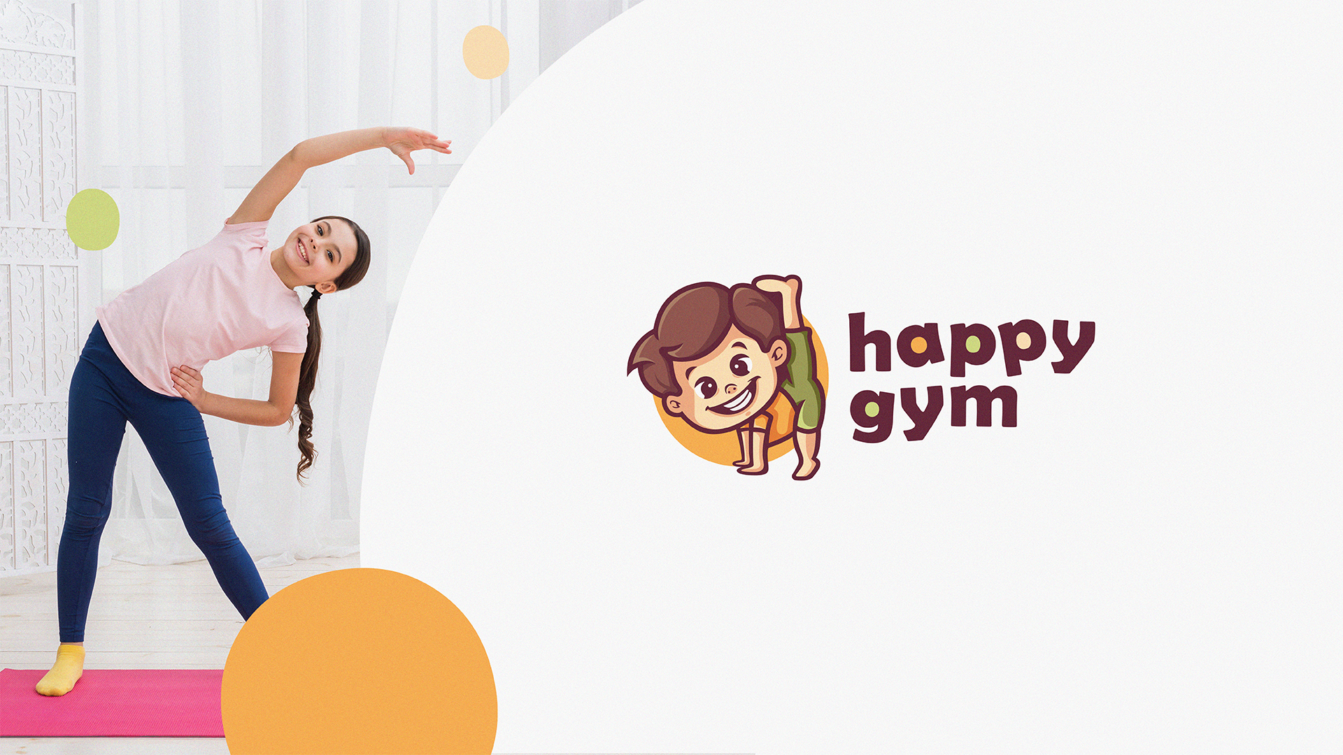 Happy Gym - Logo Design - Na sprzedaż