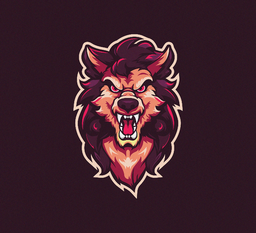 Stylized Warewolf Mascot Logo