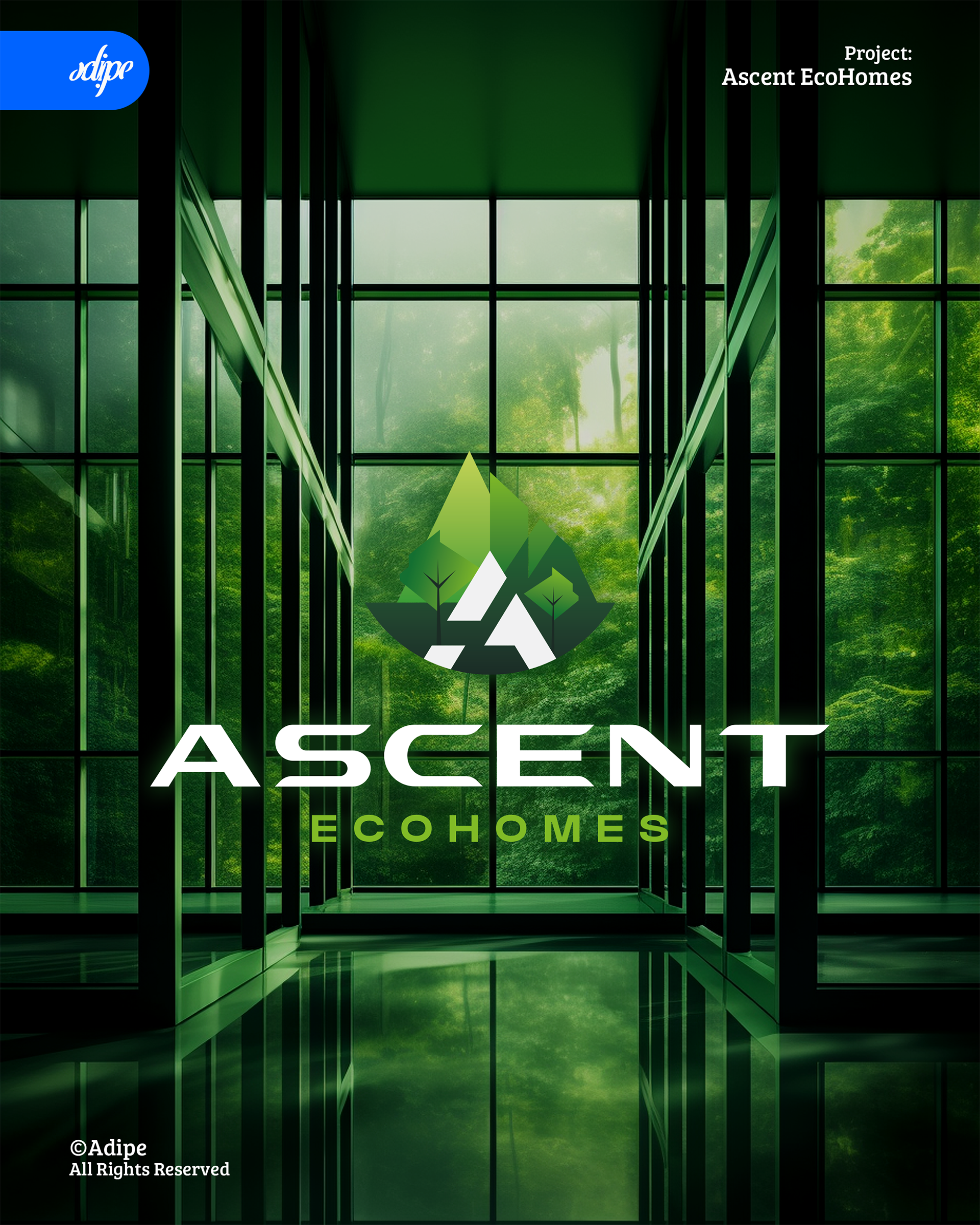 Ascent EcoHomes | Brand Logo Design Identity
